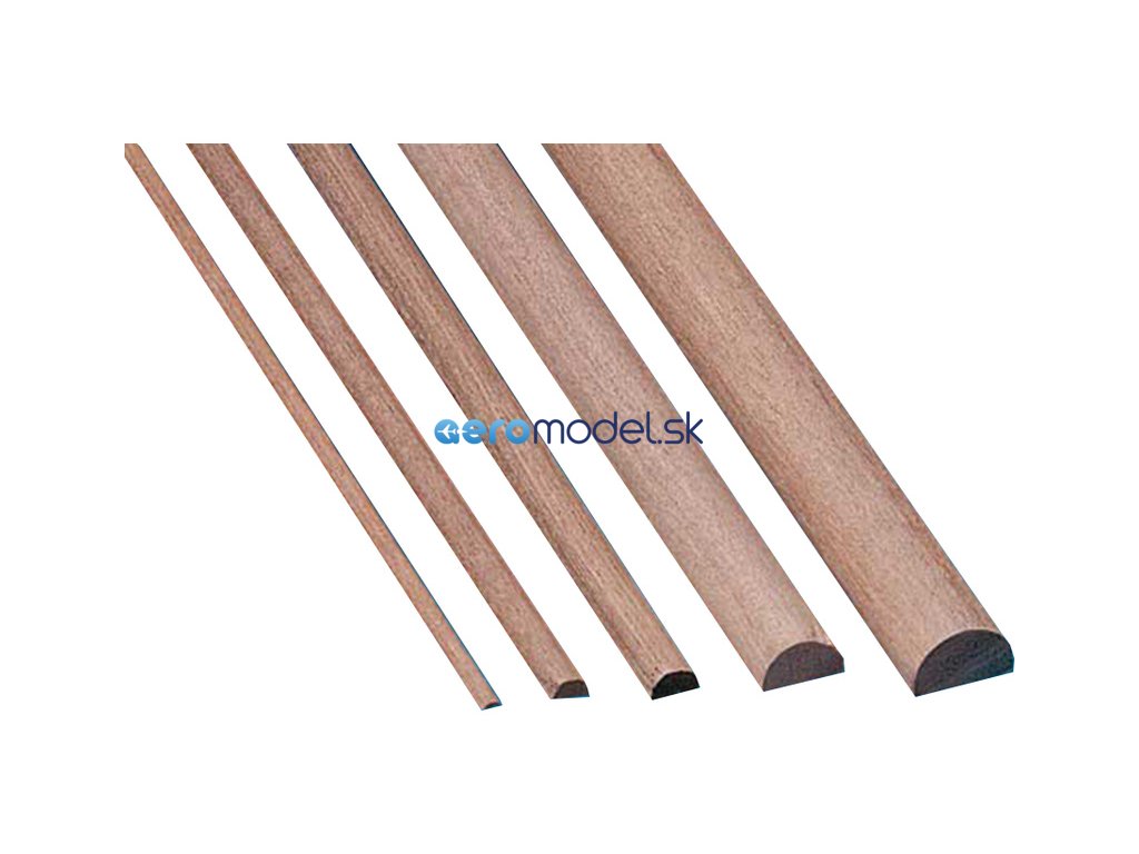 Krick Lišta ořech půlkulatá 2x4mm 1m