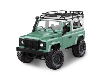 d90 rock crawler defender 1 4wd 2 4 ghz led 100 rtr zelena