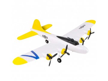 RC lietadlo P-38 Lightning 2,4 GHz RTF (rozpätie krídel 43 cm) - strieborná