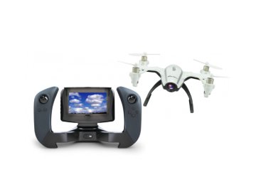 Dron KESTREL FPV 720p s vlastným LCD displejom na ovládači, LED, 360 ° otočenie, 100% RTF