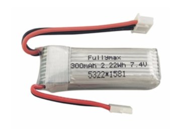 Li-Po Batéria 300mAh 7.4V 2.22Wh - aeromodel.sk