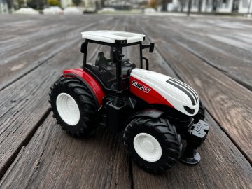 RC Traktor na diaľkové ovládanie červený 2