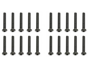 M3x20mm šroub s imbusouvou půlkulatou hlavou, 10ks.