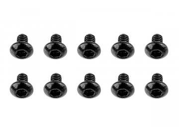 M2x0,4x3mm šroub s imbusouvou půlkulatou hlavou, 10ks.