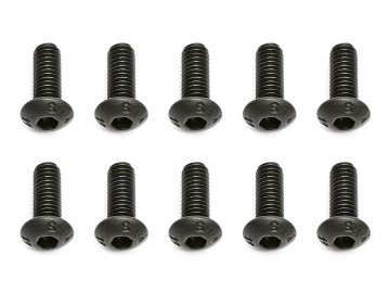 M3x8mm šroub s imbusouvou půlkulatou hlavou, 10ks.