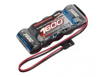 XTEC RX-pack Straight 2/3A NiMH - JR - 6.0V - 1600mAh