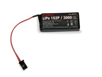 Vysílačové LiPo 1S2P/3000 3,7V pro MZ-12 serii