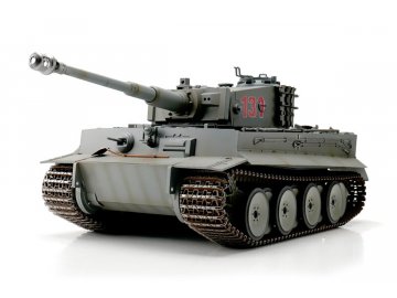 TORRO tank 1/16 RC Tiger I IR - zimní kamufláž světle šedá