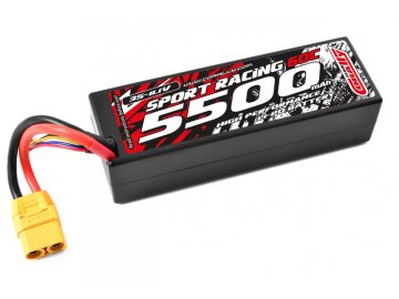 Sport Racing 60C - 5500mAh - 11,1V 3S - LiPo Stick Hardcase - XT90