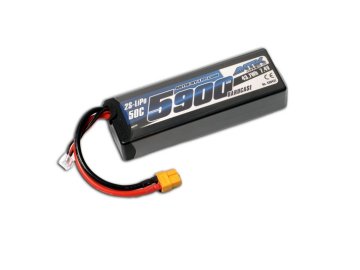 ANTIX by LRP 5900mAh - 7.4V - 50C LiPo Car Stickpack Hardcase - XT60 konektor