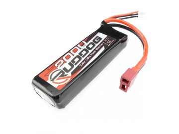 RUDDOG 2000mAh 30C 7.4V LiPo Pack s T-DYN