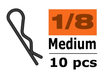 Sponka karosérie střední 45° černá (10)