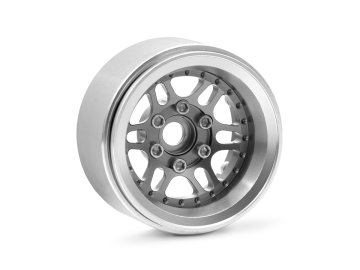 1.9'' Hliníkové beadlock disky offset -10 mm pro 1/10 crawler/expedice stříbrné - 2 ks