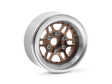 1.9'' Hliníkové beadlock disky offset -10 mm pro 1/10 crawler/expedice bronzové - 2 ks