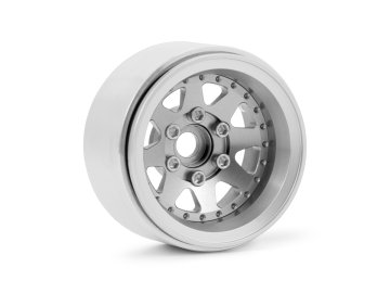 1.9'' Hliníkové beadlock disky offset -10 mm pro 1/10 crawler/expedice stříbrné - 2 ks