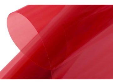 KAVAN nažehlovací fólie - transparentní červená