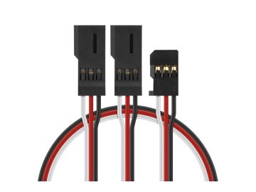 4701 J "Y"-kabel Futaba plochý silný krátký 150mm (PVC)