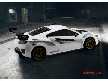 HSP GT 1/10 2,4 GHz Brushed On-road, Bílý