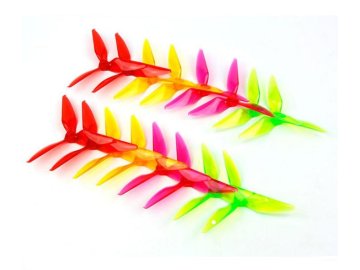 3-listá vrtule průhledný směs 5,1x5 CW/CCW (8 párů)
