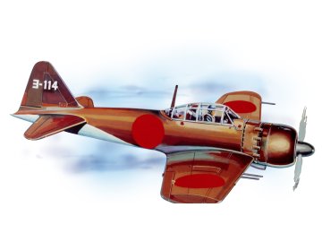Mitsubishi A6M Zero (702mm) -laser.vyřezávaný