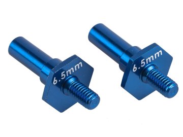 B7 modrá hliníková osa, 6,5mm, 2 ks.