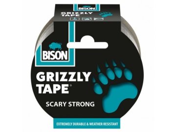 BISON Grizzly tape 50mm,10m Stříbrná