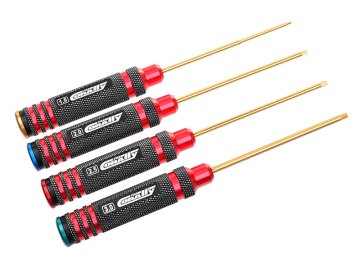 Imbusové šroubováky - metrické - ALU verze SADA: 1.5, 2.0, 2.5 a 3.0 x 100mm, 4 ks.