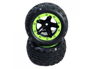 Nalepené gumy 1/16 ST Zelené 2pcs