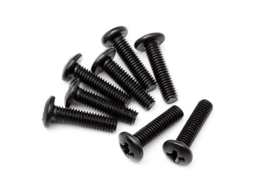 Šroub s půlkulatou hlavou M3x12 (8 ks)