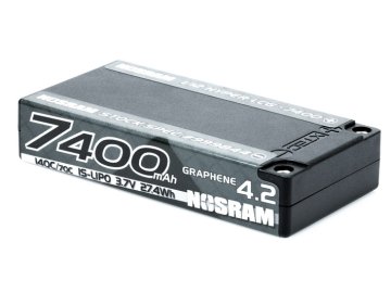 NOSRAM 1/12 Hyper LCG StockSpec GRAPHENE-4.2 7400mAh Hardcase akumulátor - 3.7V - 140C/70C