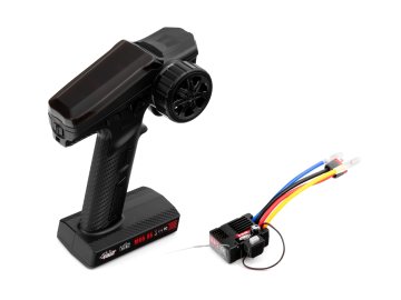 Vysílač MG6-BS a 2v1 jednotka R6D-ESC-BS