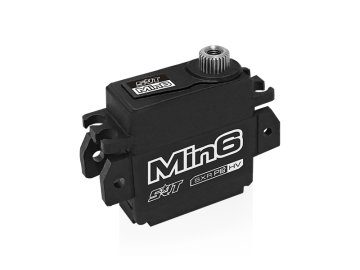 MIN6 HiVOLT CORELESS Digital servo pro 1/12 Pancar (9kg-0,062s/60°)