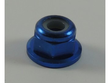 SWORKz hliníková samojistná matka M3 s integrovanou podložkou, modrá, 10 ks.