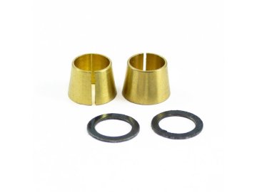 Mosazný konus setrvačníku + podložky (.21/3,5ccm), 2 +2 ks.