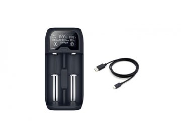 Solight nabíjačka baterií Li-Ion, LiFePO4, Ni-MH/CD, AA, AAA, 18650, 2000mA, 2 kanály, LCD
