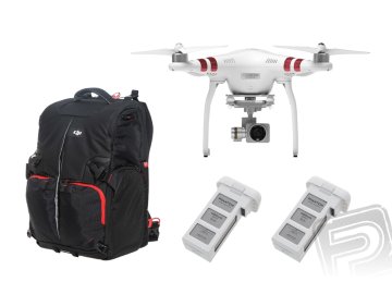 DJI - Phantom 3 Standard + 2 batérie naviac + DJI batoh pro Phantom 3 a 4