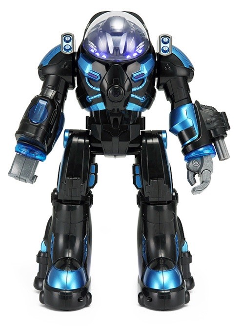 Rastar RC Robot Spaceman interaktívni chodiaci strielajúci soft. náboje RTR čierna 1:12 Farba: Biela