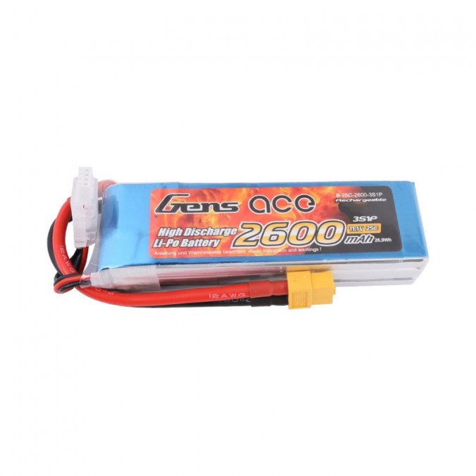 Gens Ace TATTU: 2600 mAh 11,1 V 25 C Gény Ace XT60