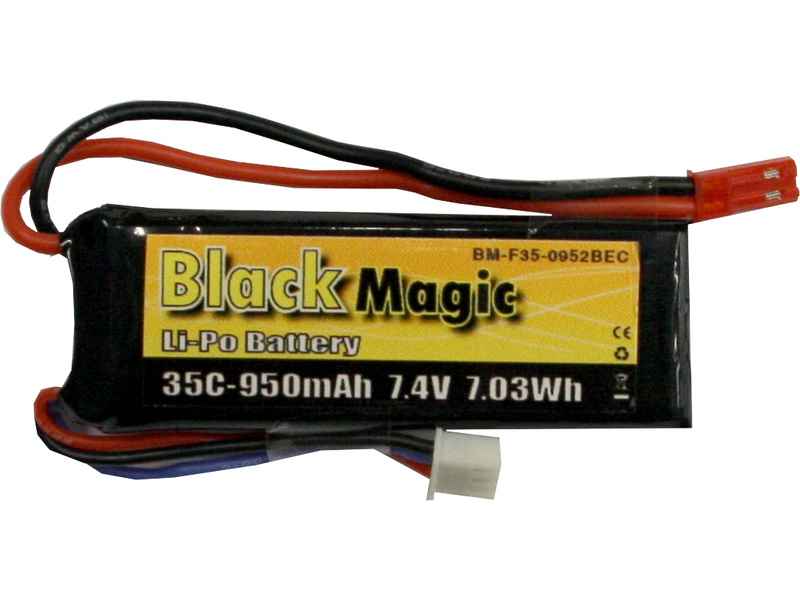 Black Magic LiPol 7.4V 950mAh 35C JST BMF35-0950-2JST