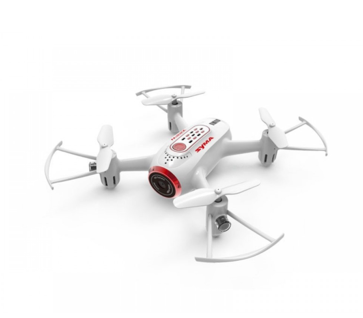 Syma: Syma X22SW (D350WH, FPV WiFi kamera, 2,4 GHz, gyroskop, automatické spustenie, vznášanie, dosah až 25 m, 17,6 cm) - červená Farba: Červená