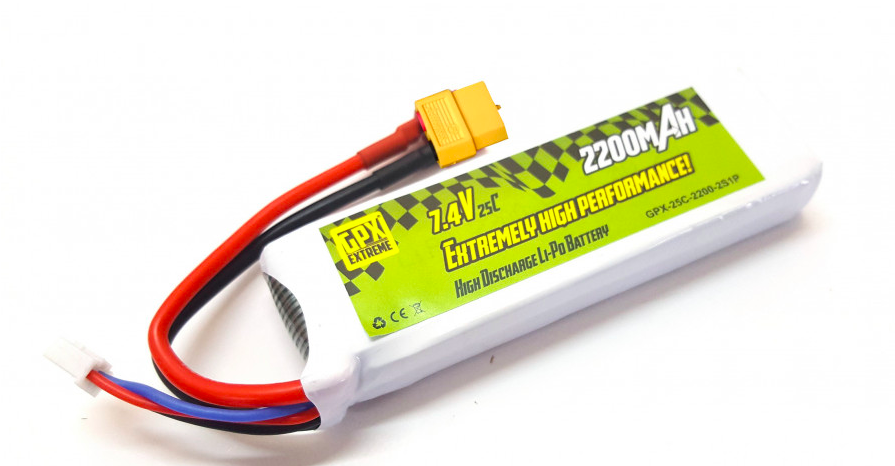 Batéria GPX Extreme: 2200mAh 7.4V 25C GPX Extreme