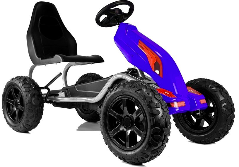 Gokart s nafukovacími kolesami B012