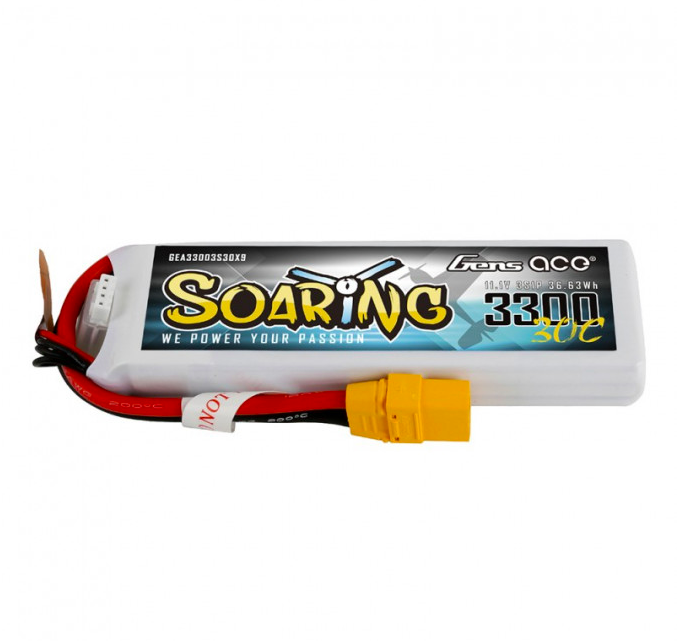 Gens Ace TATTU: 3300mAh 11.1V 30C SOARING Gens Ace