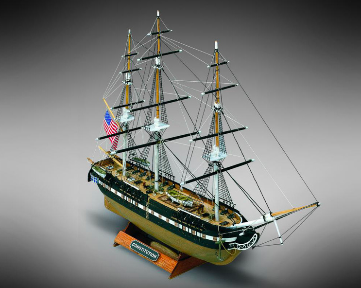 Stavebnica MINI MAMOLI U.S.S. Constitution 1:330 kit