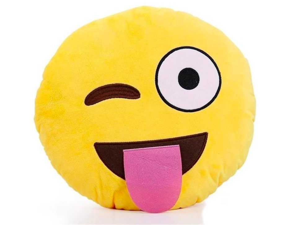 DEKORATÍVNY VANKÚŠ EMOJI EMOTE - JAZYK