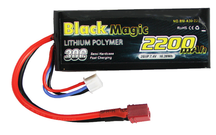 Náhradná Batéria Black Magic LiPol Car 7.4V 2200mAh 30C