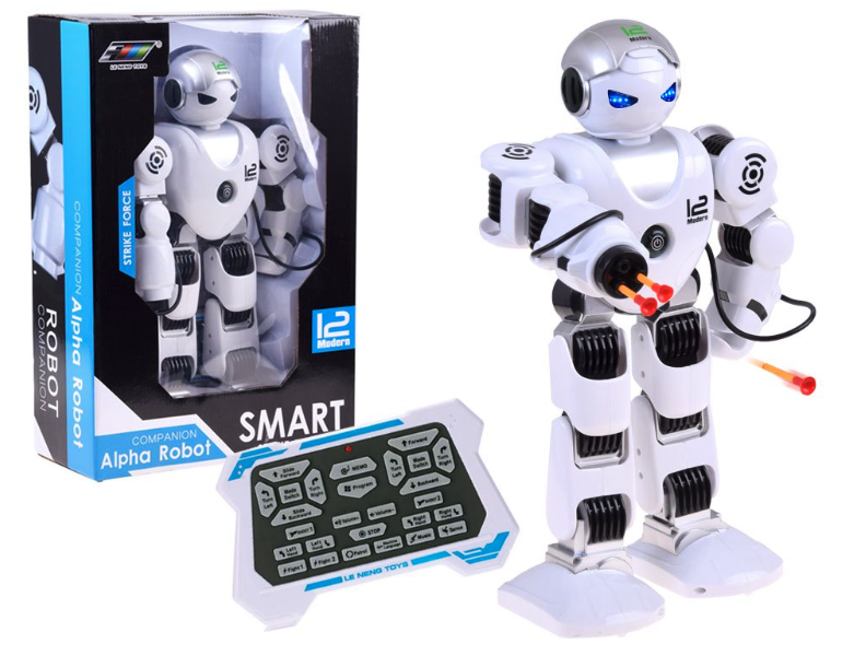 Streľajúci Robot na ovládanie
