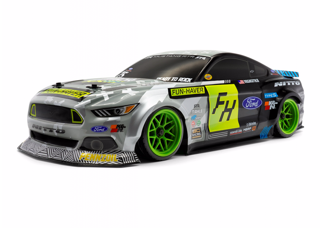 HPI RC Auto RS4 SPORT 3 DRIFT VGjr Fun Haver Ford Mustang RTR set