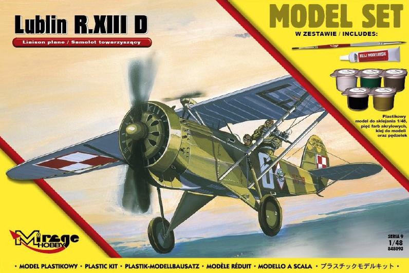 Mirage Model MIRAGE: LUBLIN R.XIII D Poľské lietadlo
