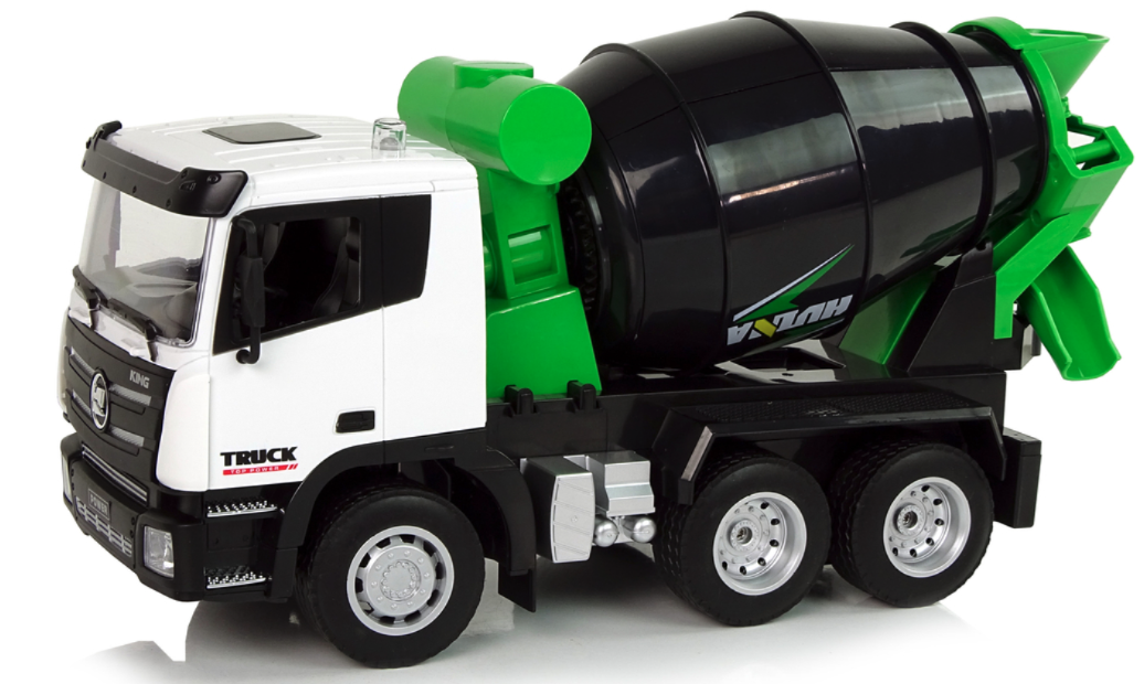 H-Toys RC Auto Huina Miešačka betónu na diaľkové ovládanie 1:18 2.4Ghz s otáčaním